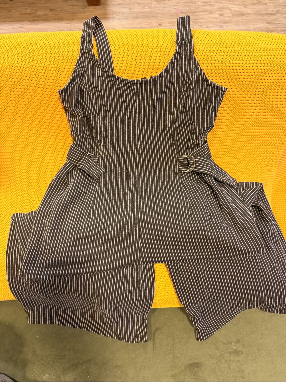 Striped Black and White One-Piece Jumper XS
